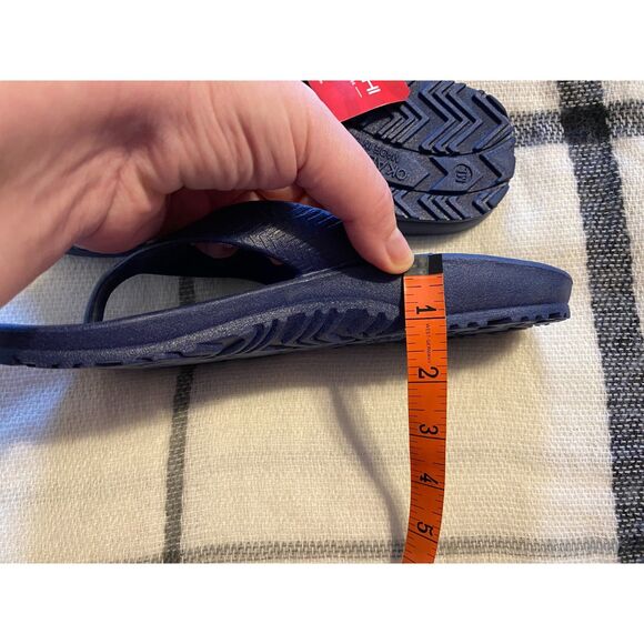 Okabashi Men's Surf Flip Flops NWT Navy Size ML (Men 6-7) - Picture 7 of 9